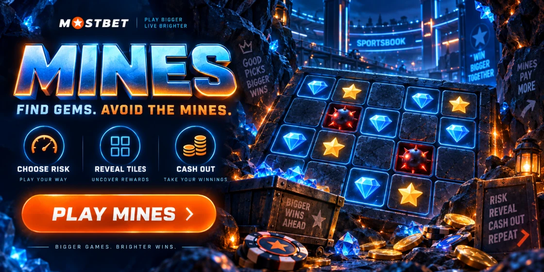 Mines в Мостбет: формат, риск и мобильная игра